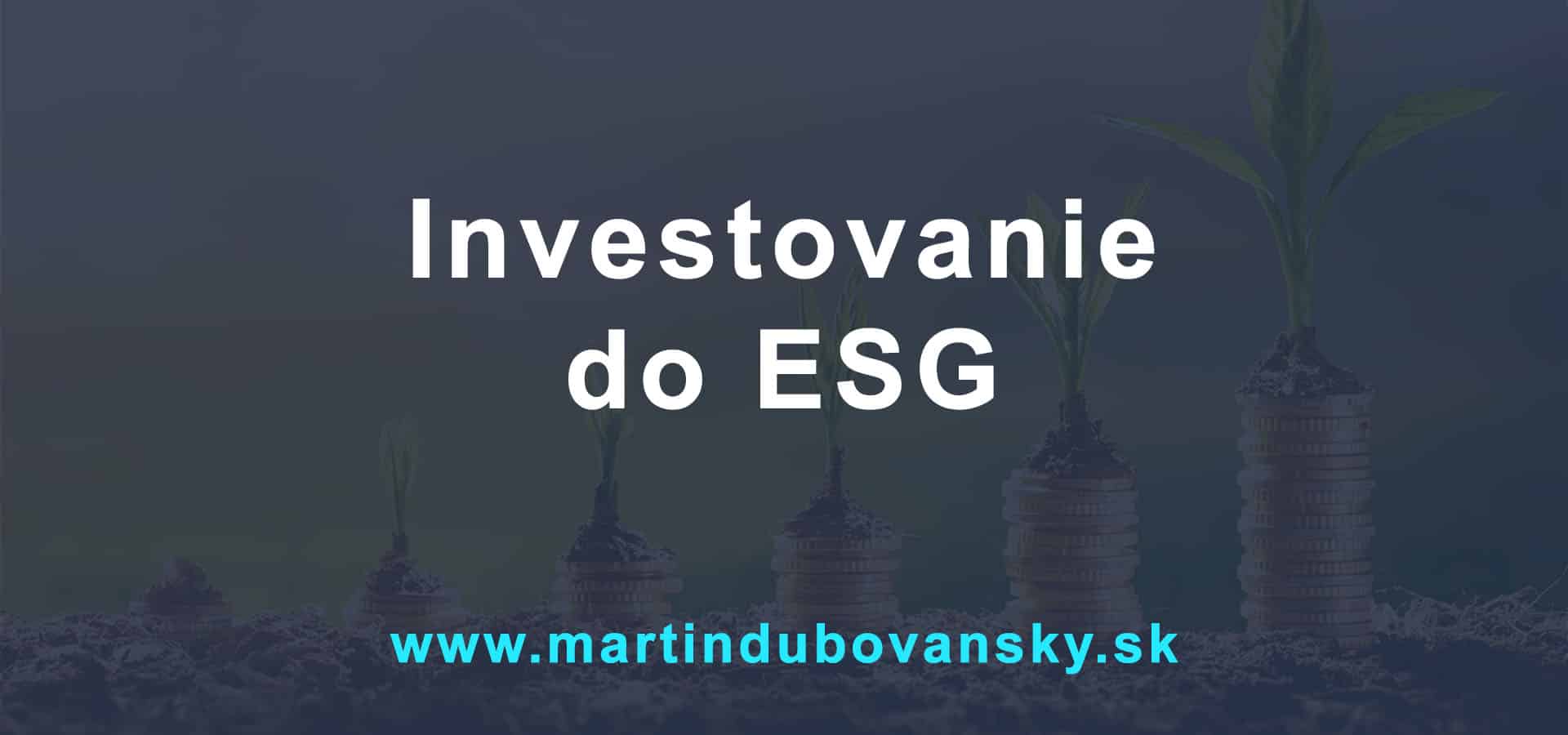 investovanie do ESG