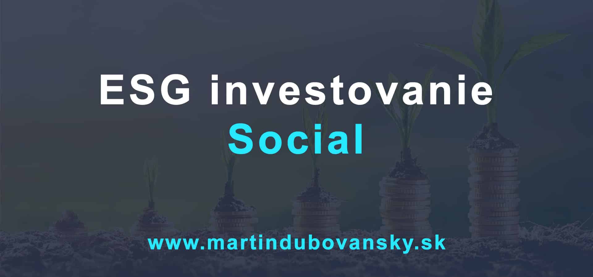 Investovanie do ESG social